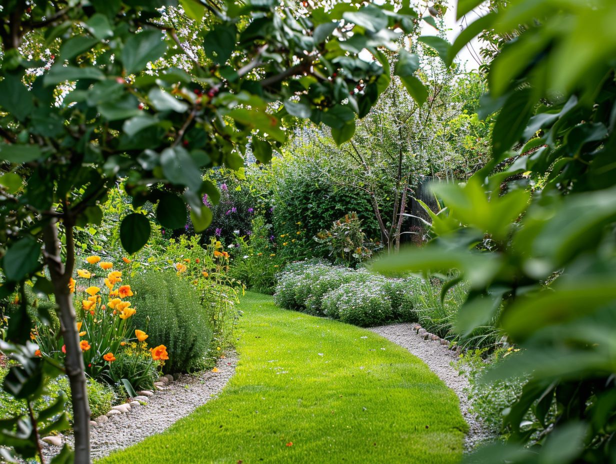 Types de plantes et disposition