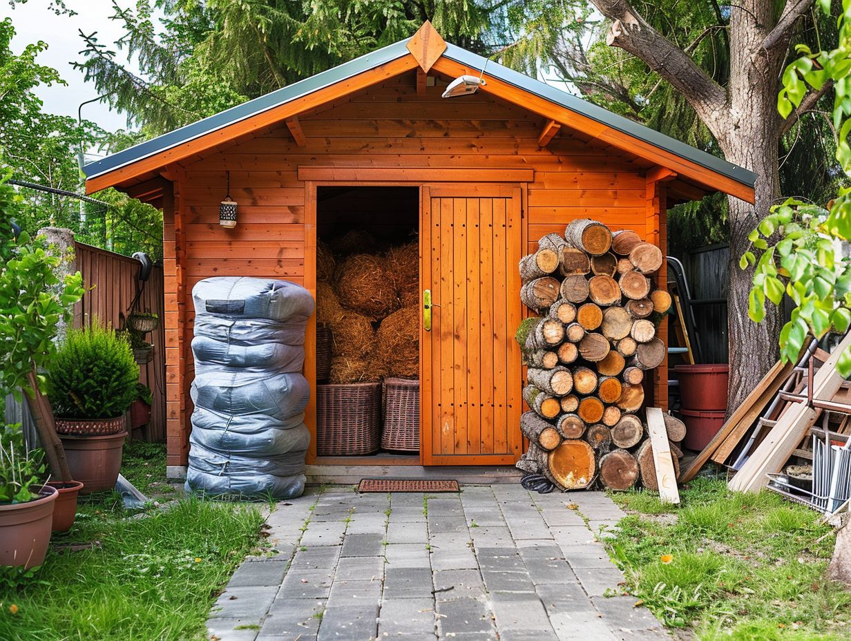 Guide étape par étape pour isoler un abri de jardin en bois.