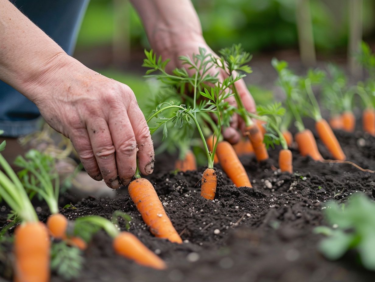 Récolte et stockage des carottes