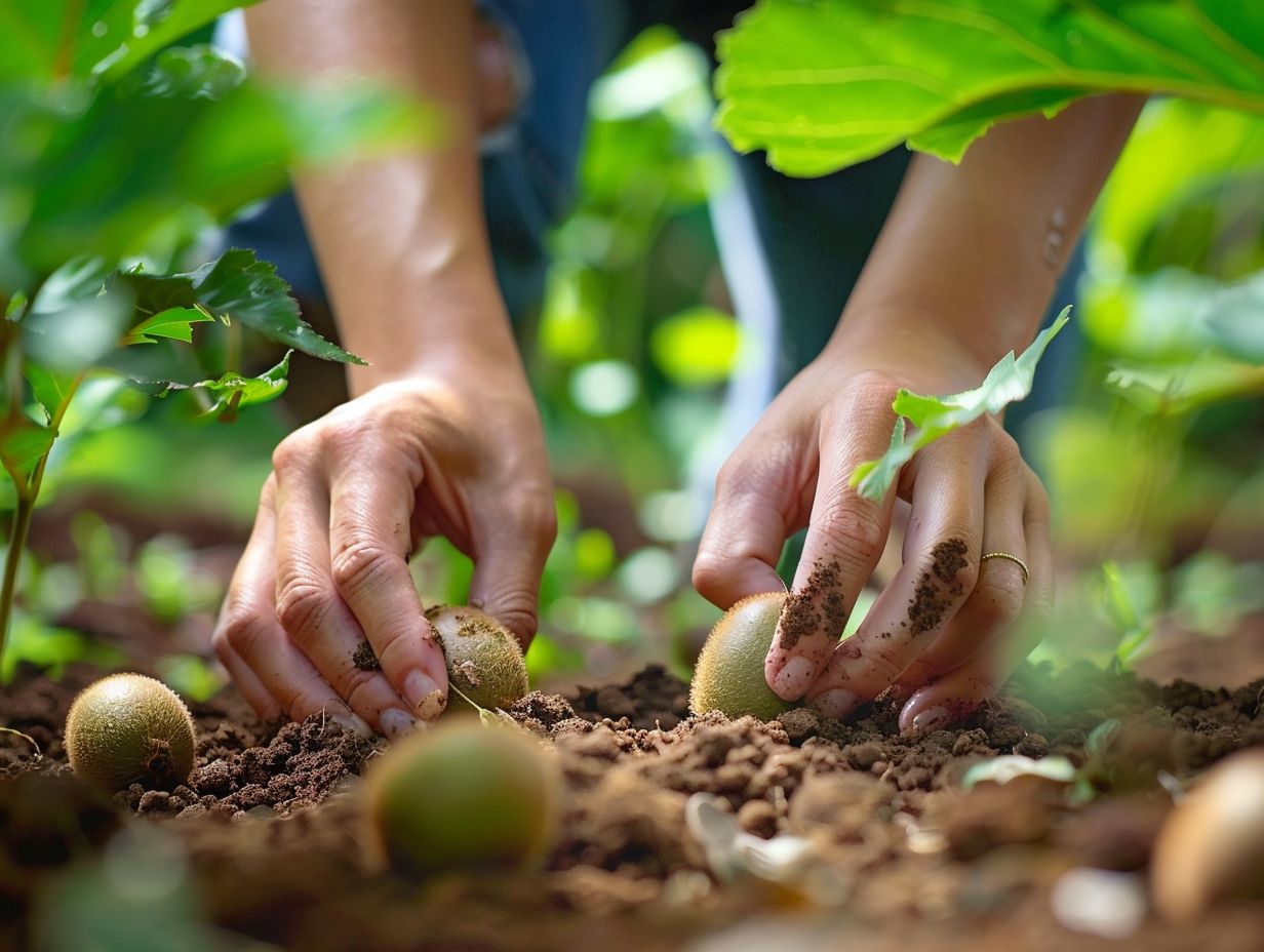 Préparation pour la plantation.