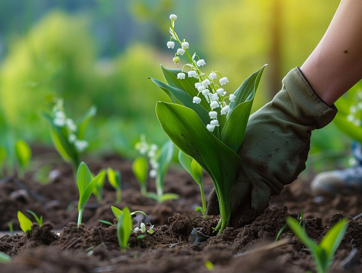 Prendre soin du muguet.