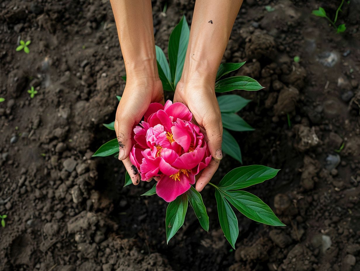 Aperçu des pivoines