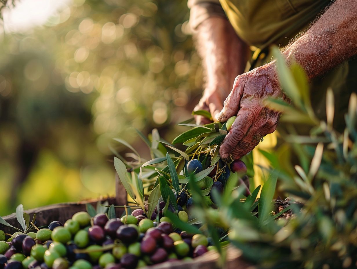 Stocker et conserver des olives de jardin