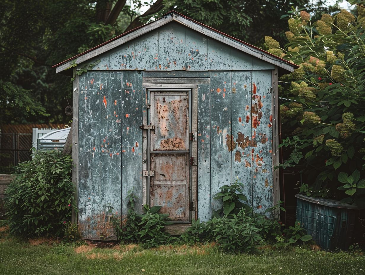 L'importance de protéger le bas d'une remise de jardin