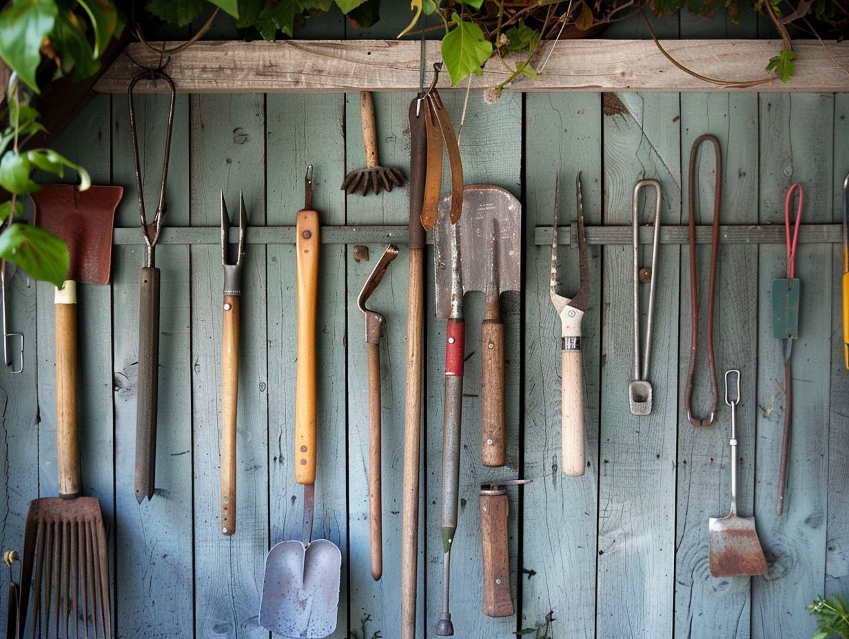 Pourquoi est-il important d'organiser les outils de jardinage ?